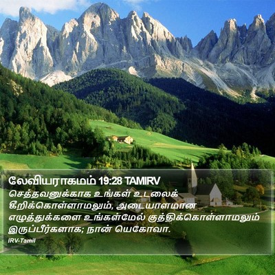 லேவியராகமம் 19:28 TAMIRV Bible Verse Image