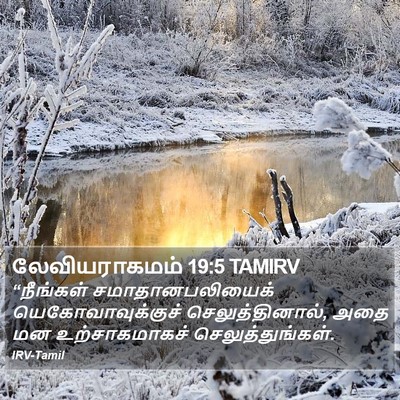 லேவியராகமம் 19:5 TAMIRV Bible Verse Image