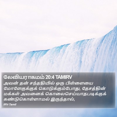 லேவியராகமம் 20:4 TAMIRV Bible Verse Image
