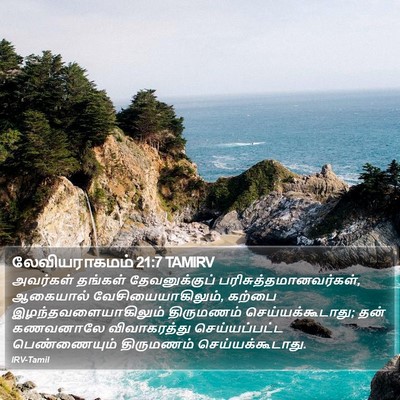 லேவியராகமம் 21:7 TAMIRV Bible Verse Image