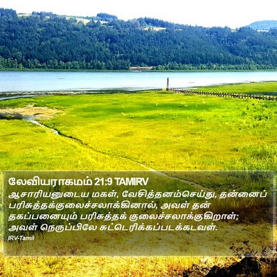 லேவியராகமம் 21:9 TAMIRV Bible Verse Image