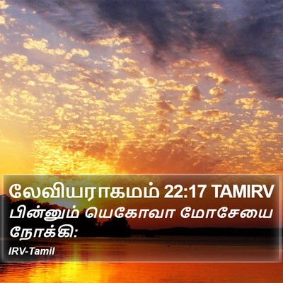 லேவியராகமம் 22:17 TAMIRV Bible Verse Image