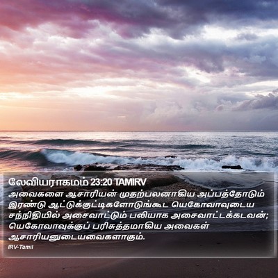 லேவியராகமம் 23:20 TAMIRV Bible Verse Image