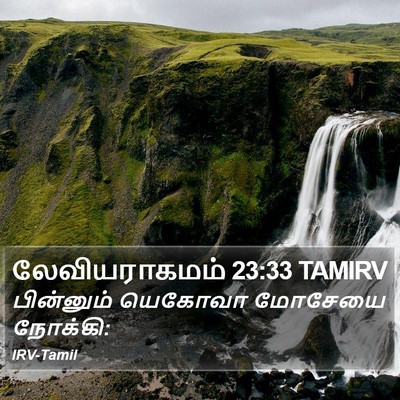 லேவியராகமம் 23:33 TAMIRV Bible Verse Image