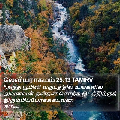லேவியராகமம் 25:13 TAMIRV Bible Verse Image