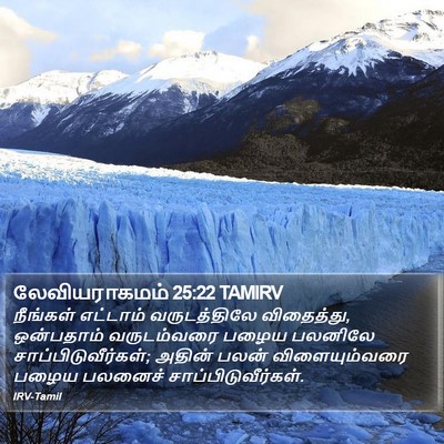 லேவியராகமம் 25:22 TAMIRV Bible Verse Image