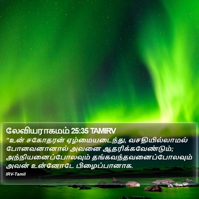 லேவியராகமம் 25:35 TAMIRV Bible Verse Image