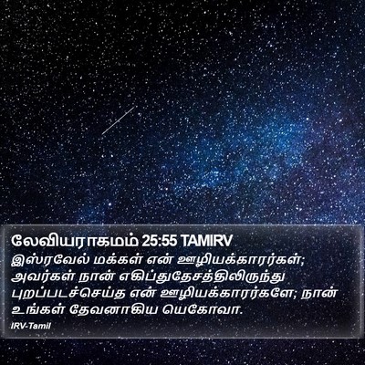 லேவியராகமம் 25:55 TAMIRV Bible Verse Image