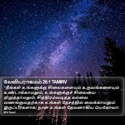 லேவியராகமம் 26:1 TAMIRV Bible Verse Image