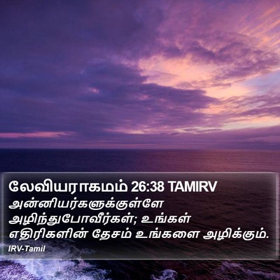 லேவியராகமம் 26:38 TAMIRV Bible Verse Image