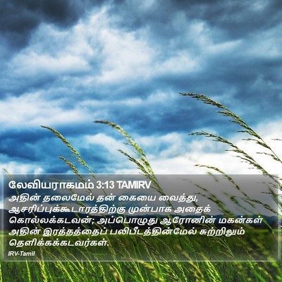 லேவியராகமம் 3:13 TAMIRV Bible Verse Image