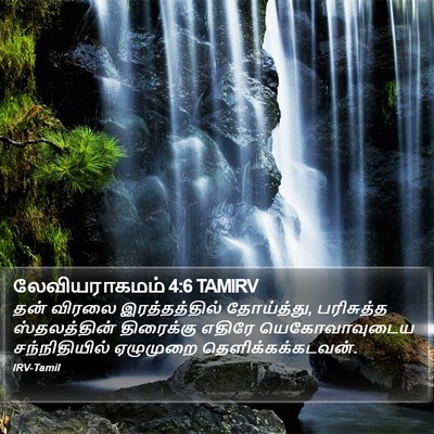 லேவியராகமம் 4:6 TAMIRV Bible Verse Image