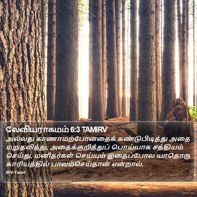 லேவியராகமம் 6:3 TAMIRV Bible Verse Image