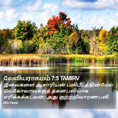 லேவியராகமம் 7:5 TAMIRV Bible Verse Image