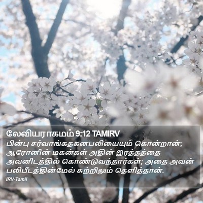 லேவியராகமம் 9:12 TAMIRV Bible Verse Image