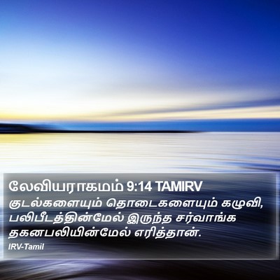 லேவியராகமம் 9:14 TAMIRV Bible Verse Image