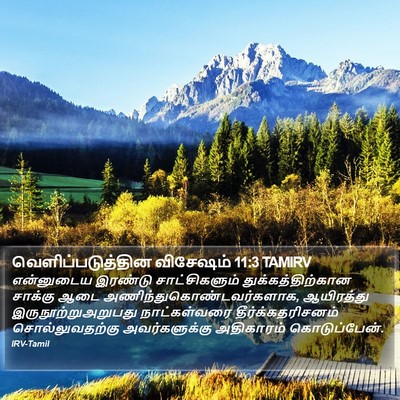 வெளிப்படுத்தின விசேஷம் 11:3 TAMIRV Bible Verse Image