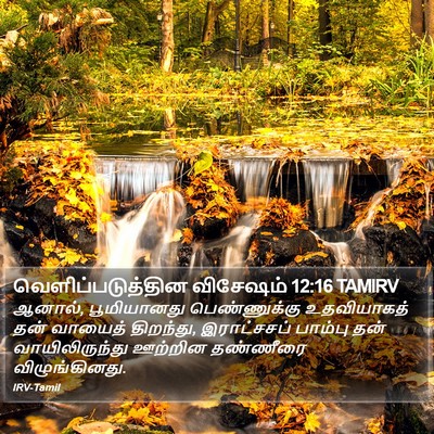 வெளிப்படுத்தின விசேஷம் 12:16 TAMIRV Bible Verse Image