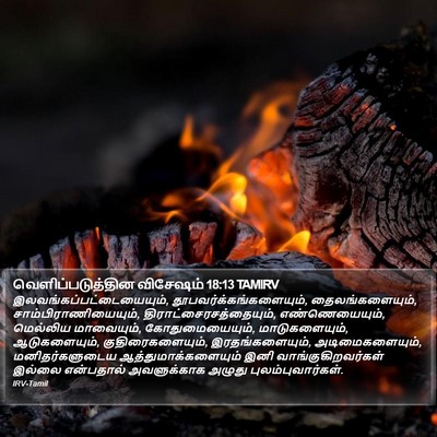 வெளிப்படுத்தின விசேஷம் 18:13 TAMIRV Bible Verse Image