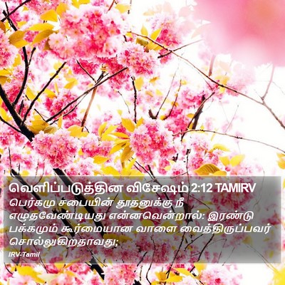 வெளிப்படுத்தின விசேஷம் 2:12 TAMIRV Bible Verse Image