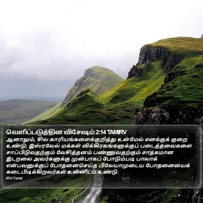 வெளிப்படுத்தின விசேஷம் 2:14 TAMIRV Bible Verse Image