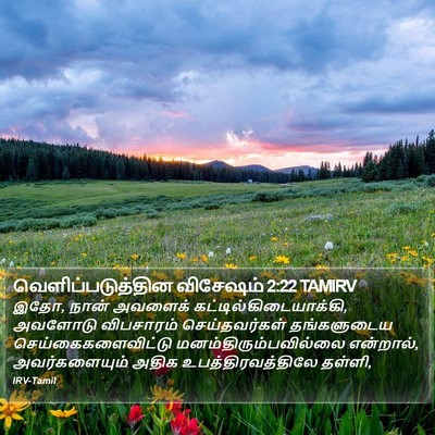 வெளிப்படுத்தின விசேஷம் 2:22 TAMIRV Bible Verse Image