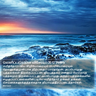 வெளிப்படுத்தின விசேஷம் 20:12 TAMIRV Bible Verse Image