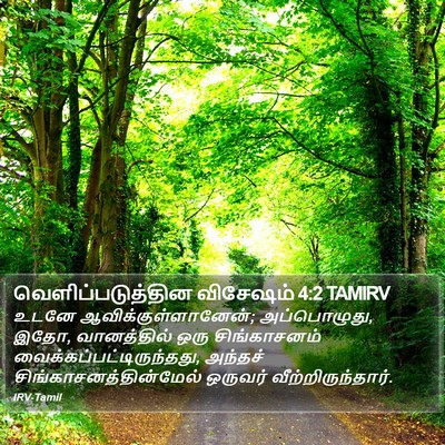 வெளிப்படுத்தின விசேஷம் 4:2 TAMIRV Bible Verse Image