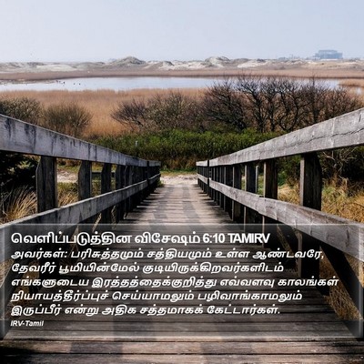 வெளிப்படுத்தின விசேஷம் 6:10 TAMIRV Bible Verse Image