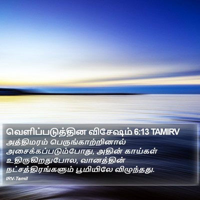 வெளிப்படுத்தின விசேஷம் 6:13 TAMIRV Bible Verse Image