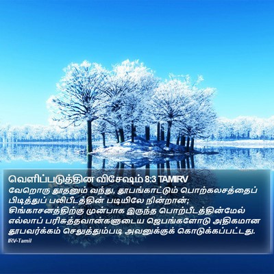 வெளிப்படுத்தின விசேஷம் 8:3 TAMIRV Bible Verse Image