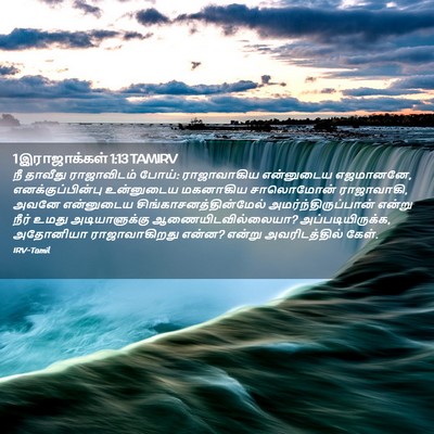 Picture 02 - 1 இராஜாக்கள் 1:13 TAMIRV - நீ தாவீது - Bible Verse Picture