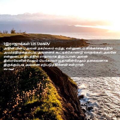 Picture 02 - 1 இராஜாக்கள் 1:35 TAMIRV - அதின் பின்பு அவன் - Bible Verse Picture