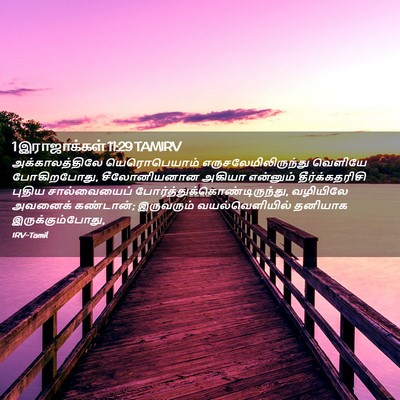 Picture 02 - 1 இராஜாக்கள் 11:29 TAMIRV - அக்காலத்திலே - Bible Verse Picture