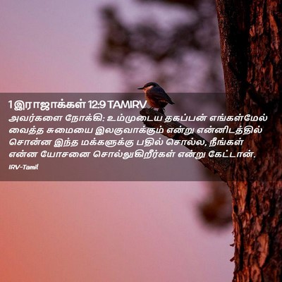 Picture 02 - 1 இராஜாக்கள் 12:9 TAMIRV - அவர்களை நோக்கி: - Bible Verse Picture