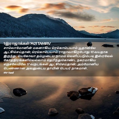 Picture 02 - 1 இராஜாக்கள் 14:21 TAMIRV - சாலொமோனின் - Bible Verse Picture
