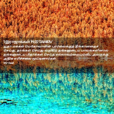 Picture 02 - 1 இராஜாக்கள் 14:22 TAMIRV - யூதா மக்கள் - Bible Verse Picture