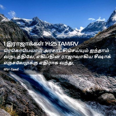 Picture 02 - 1 இராஜாக்கள் 14:25 TAMIRV - ரெகொபெயாம் - Bible Verse Picture