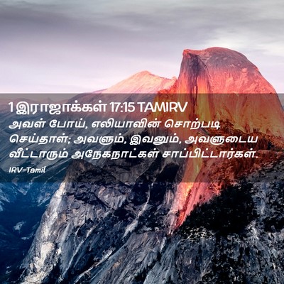 Picture 02 - 1 இராஜாக்கள் 17:15 TAMIRV - அவள் போய், - Bible Verse Picture