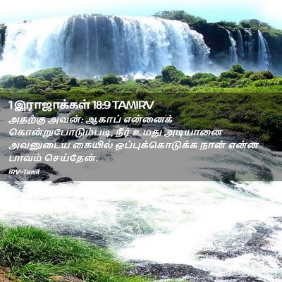Picture 02 - 1 இராஜாக்கள் 18:9 TAMIRV - அதற்கு அவன்: ஆகாப் - Bible Verse Picture