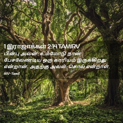 Picture 02 - 1 இராஜாக்கள் 2:14 TAMIRV - பின்பு அவன்: - Bible Verse Picture