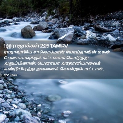Picture 02 - 1 இராஜாக்கள் 2:25 TAMIRV - ராஜாவாகிய - Bible Verse Picture
