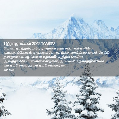 Picture 02 - 1 இராஜாக்கள் 20:12 TAMIRV - பெனாதாத்தும், - Bible Verse Picture