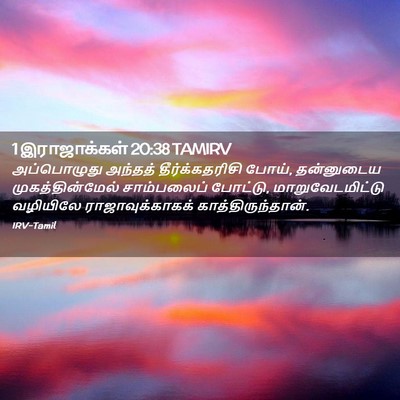 Picture 02 - 1 இராஜாக்கள் 20:38 TAMIRV - அப்பொழுது அந்தத் - Bible Verse Picture