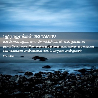 Picture 02 - 1 இராஜாக்கள் 21:3 TAMIRV - நாபோத் ஆகாபை - Bible Verse Picture