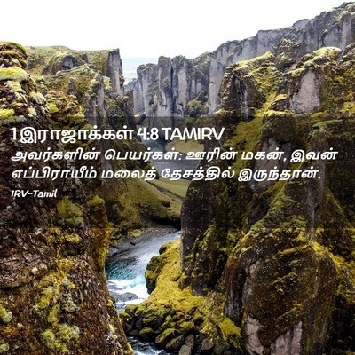 Picture 02 - 1 இராஜாக்கள் 4:8 TAMIRV - அவர்களின் - Bible Verse Picture