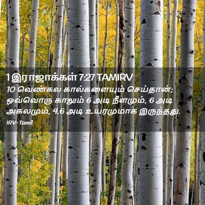 Picture 02 - 1 இராஜாக்கள் 7:27 TAMIRV - 10 வெண்கல - Bible Verse Picture