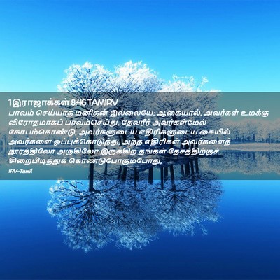 Picture 02 - 1 இராஜாக்கள் 8:46 TAMIRV - பாவம் செய்யாத - Bible Verse Picture