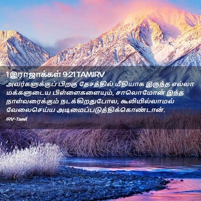 Picture 02 - 1 இராஜாக்கள் 9:21 TAMIRV - அவர்களுக்குப் - Bible Verse Picture