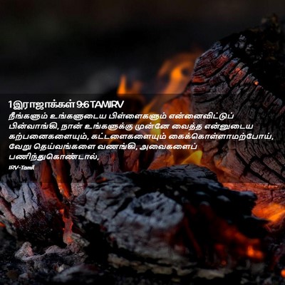Picture 02 - 1 இராஜாக்கள் 9:6 TAMIRV - நீங்களும் - Bible Verse Picture